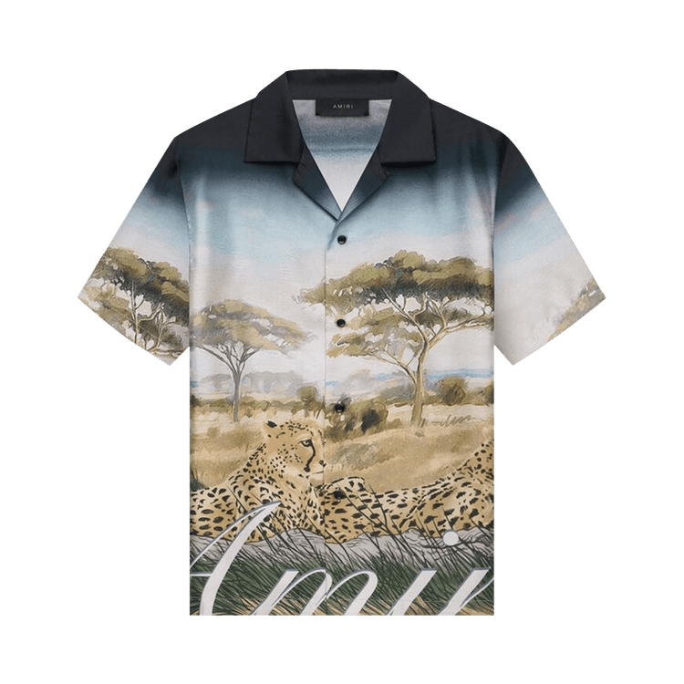Amiri Cheetah Print Bowling Shirt "Multicolor"