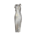 Coperni Asymmetric Flower Gown "Bone"