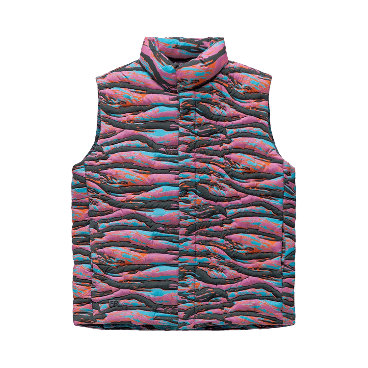 ERL Printed Qulted Puffer Vest "Pink Rave"