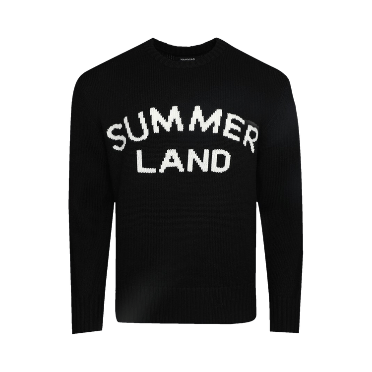 Nahmias Summerland Intarsia Crewneck "Black"