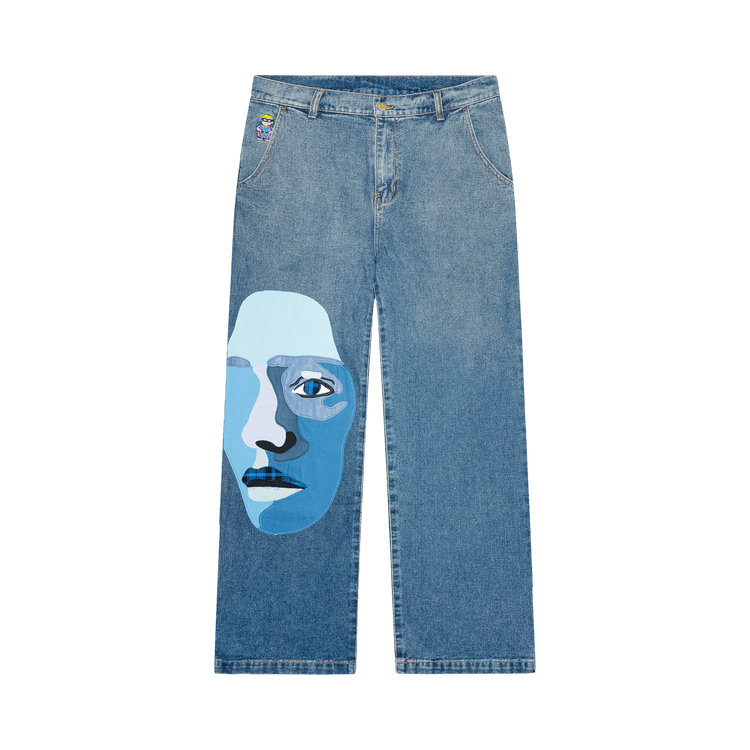 KidSuper Blue Face Jeans "Blue"