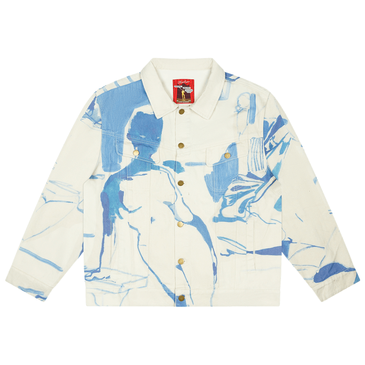 KidSuper 1989 Bedroom Painting Denim Jacket "Cream"