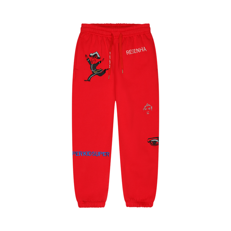 KidSuper Super Sweatpants "Red"
