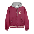 CELINE Oversized Hooded Teddy Jacket "Burgundy"