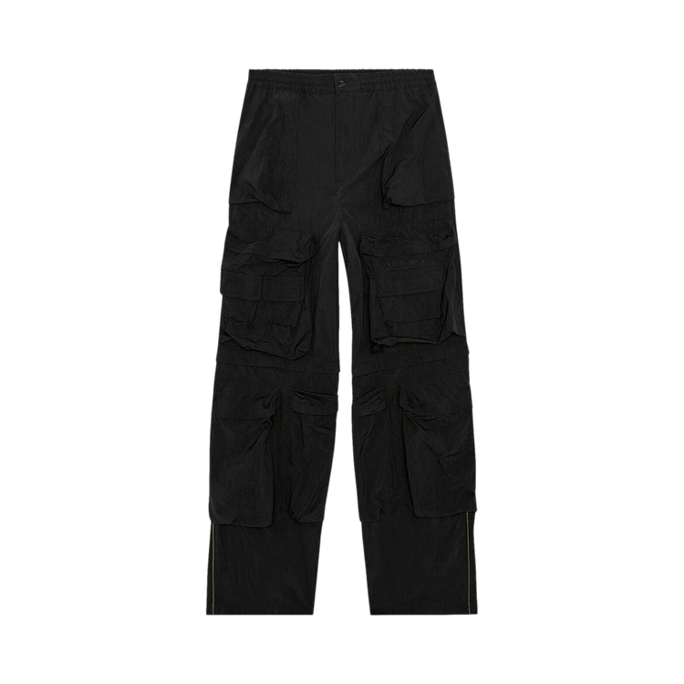 Diesel Wrinkled Cargo Pants "Black"