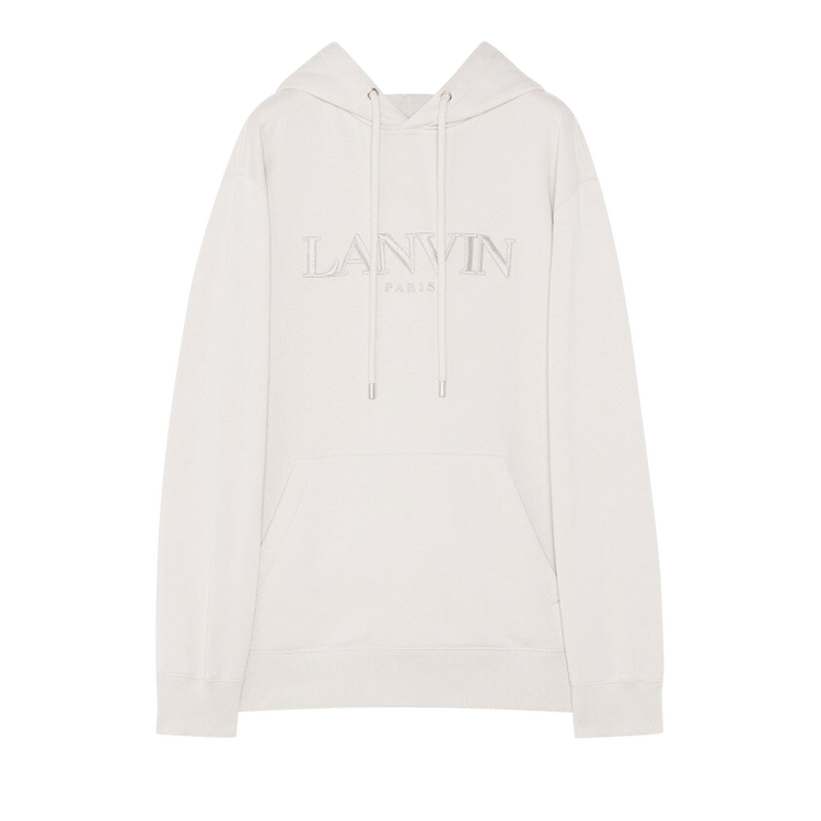 Lanvin Classic Paris Embroidered Hoodie "Mastic"