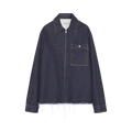 Lanvin Zipped Denim Shirt "Navy Blue"