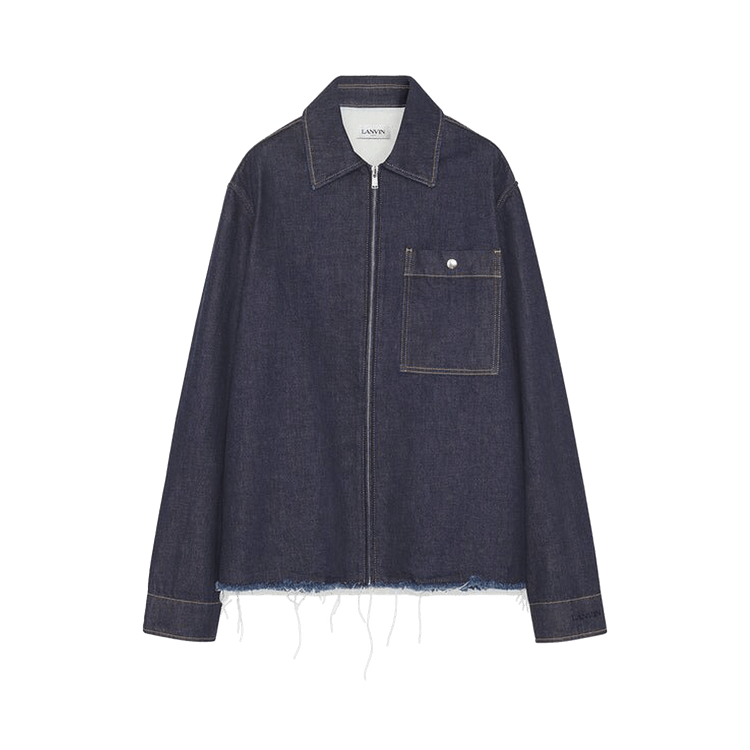 Lanvin Zipped Denim Shirt "Navy Blue"