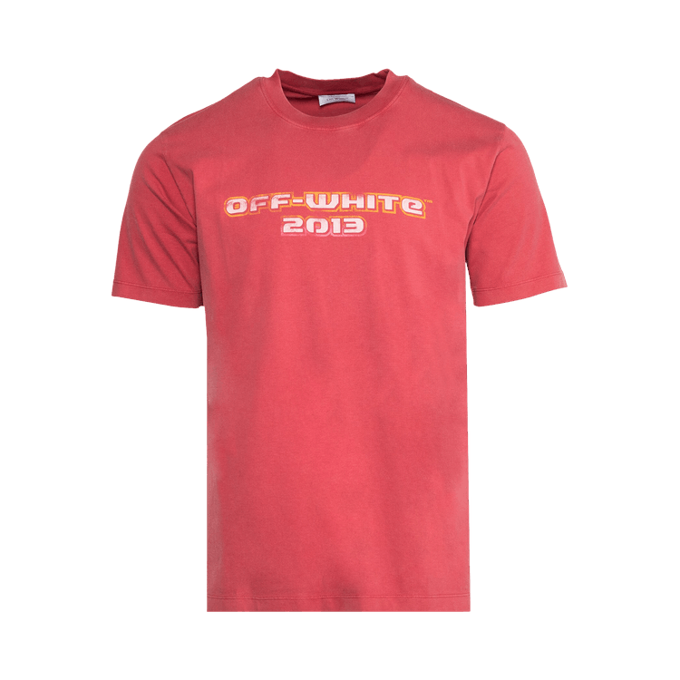 Off-White Digit Bacchus Slim Short-Sleeve Tee "Rio Red/Multicolor"