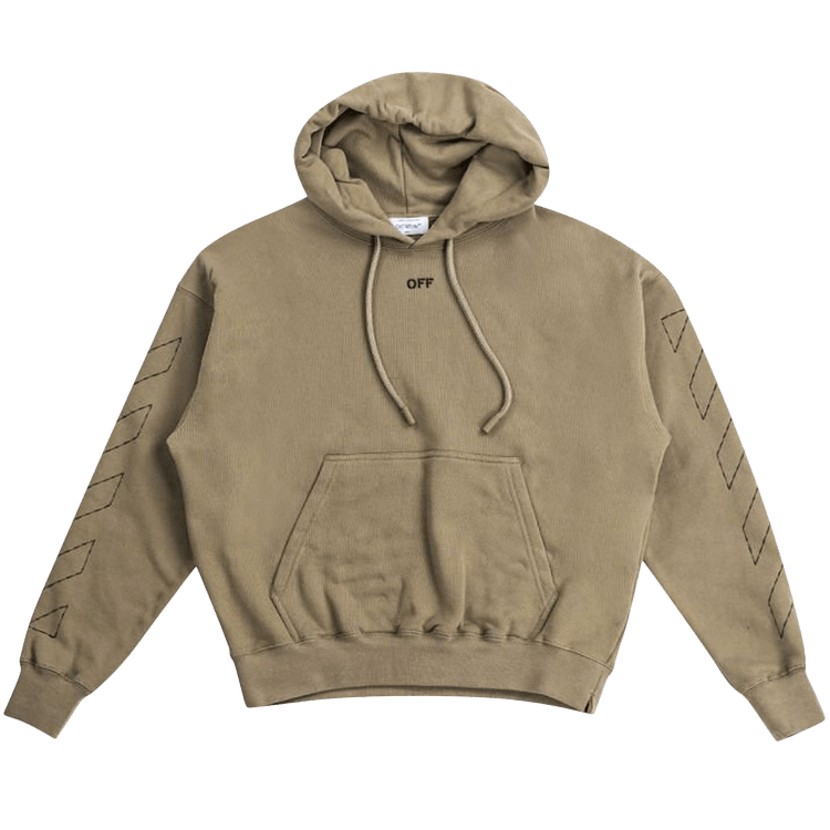 Off-White Off Stitch Skate Hoodie "Beige/Black"