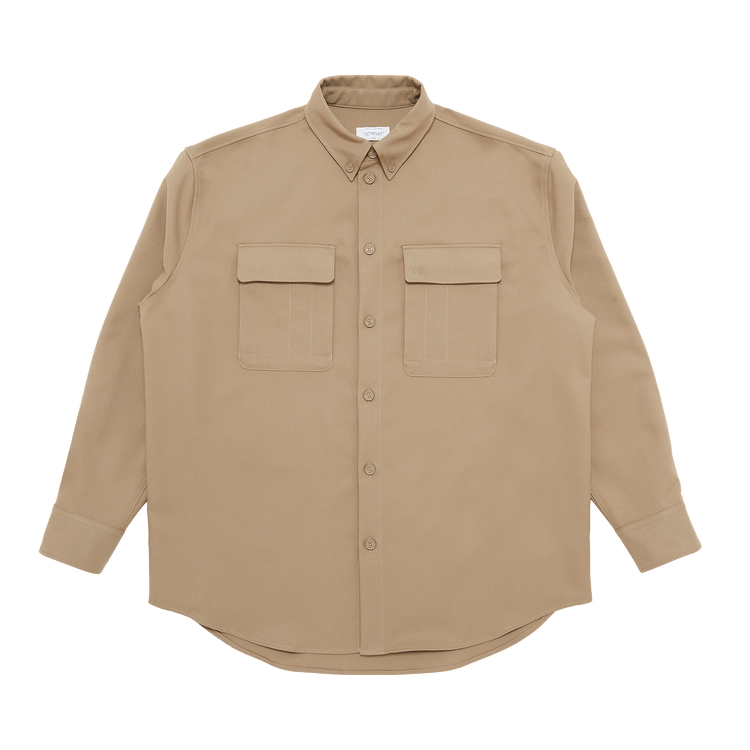 Off-White Emblem Drill Military Overshirt "Beige/Beige"