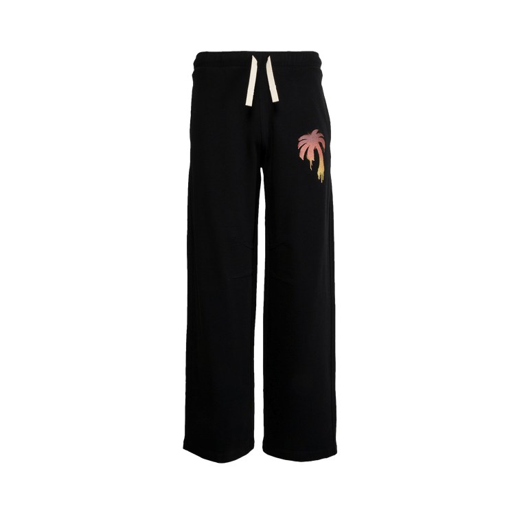 Palm Angels I Love PA Loose Sweatpants "Black/Red"