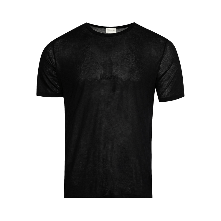 Saint Laurent Crewneck Short-Sleeve T-Shirt "Black"
