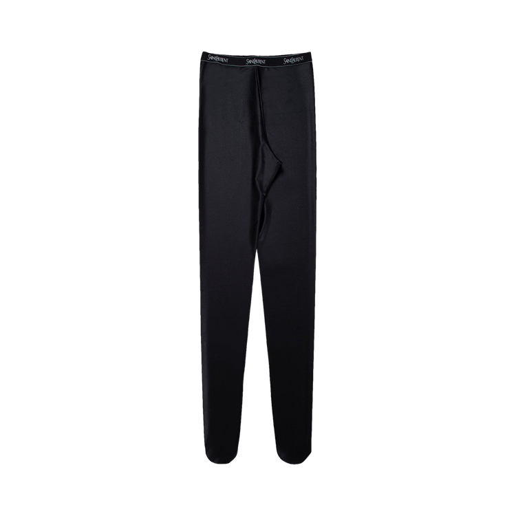 Saint Laurent High Shine Opaque Tights "Black"
