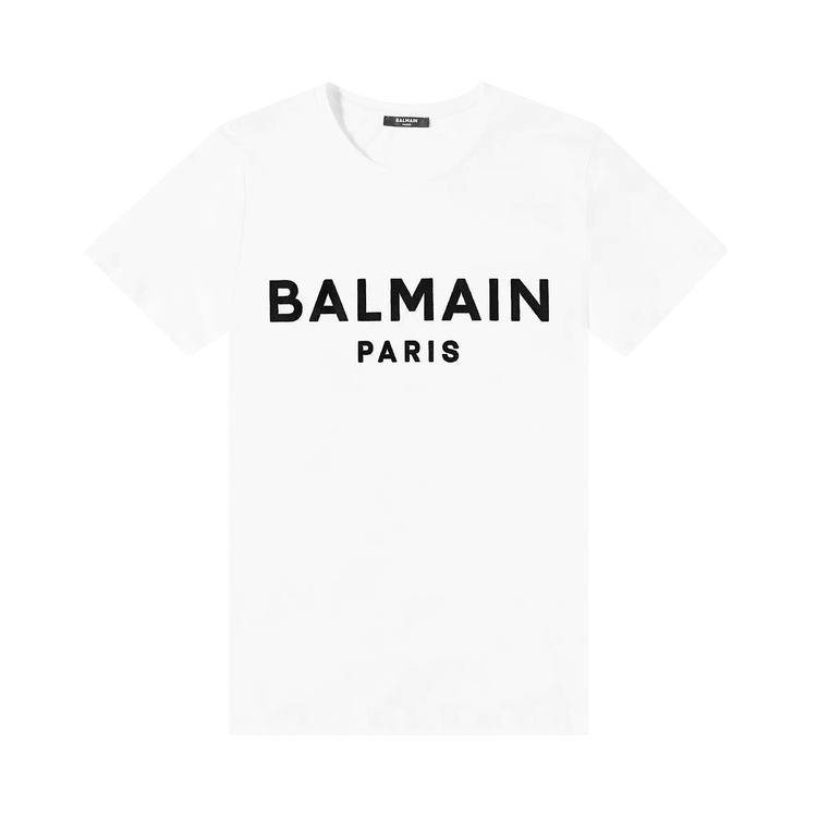 Balmain Logo T-Shirt "White/Black/Golden"