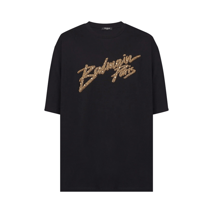 Balmain Signature T-Shirt "Black/Gold"