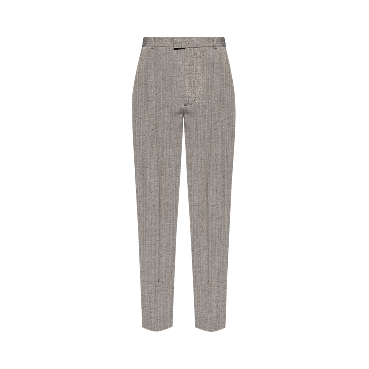 Bottega Veneta Knotted Melange Viscose Silk Pants "Brown/White/Blue"