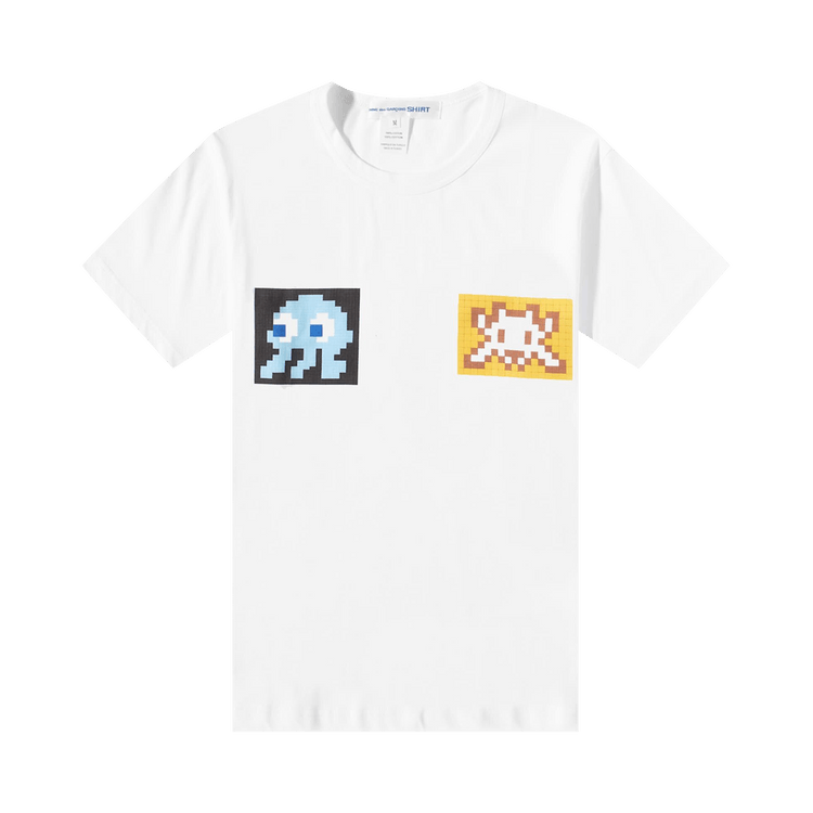 Comme des Garçons SHIRT x Invader Graphic T-Shirt "White"