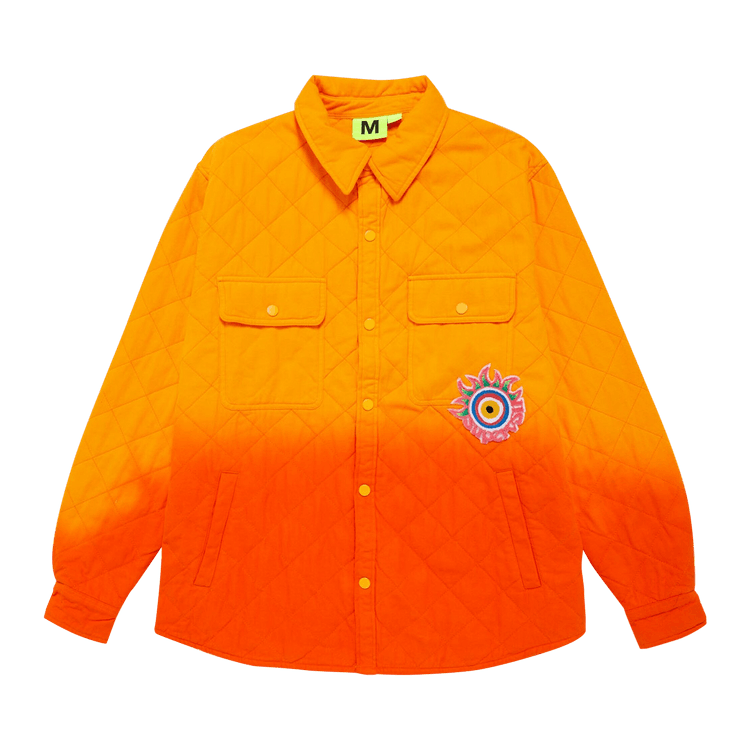 Supervsn Manifest Quilted Overshirt "Orange"