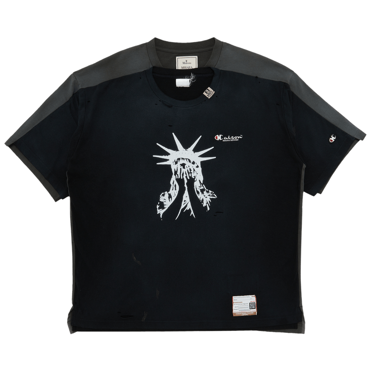Maison Mihara Yasuhiro Layered T-Shirt "Black"