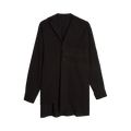 Y's Powder Snow Wash Asymmetric Shirt 'Black'