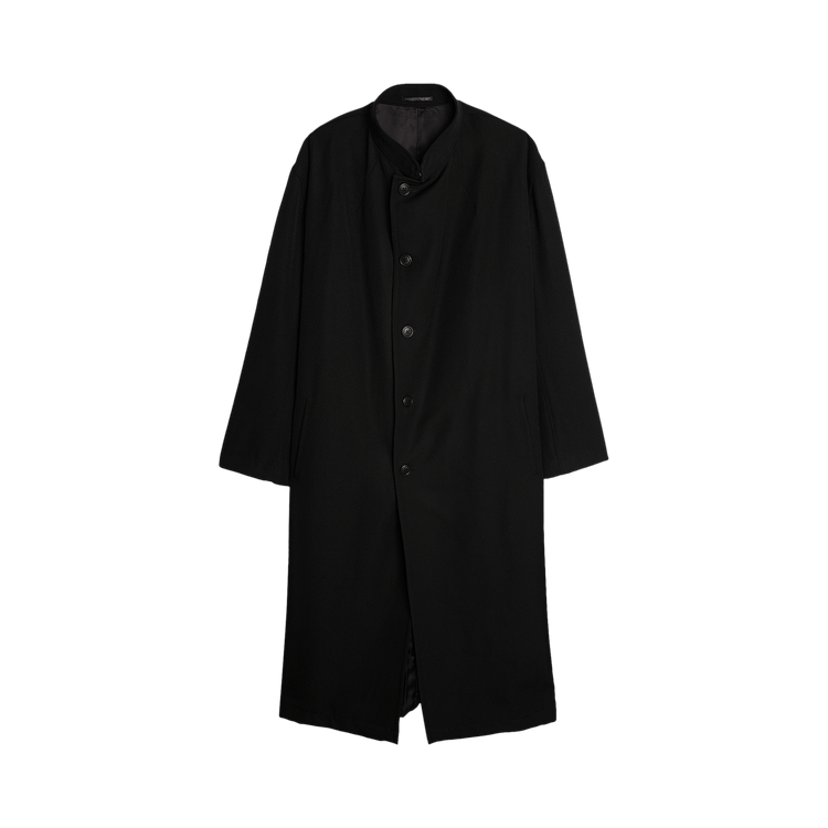 Yohji Yamamoto Pour Homme K-Stand Collar Coat "Black"
