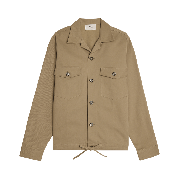 Ami Classic Overshirt with Drawstring "Clay"