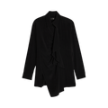 Y's Front Gathered Blouse 'Black'