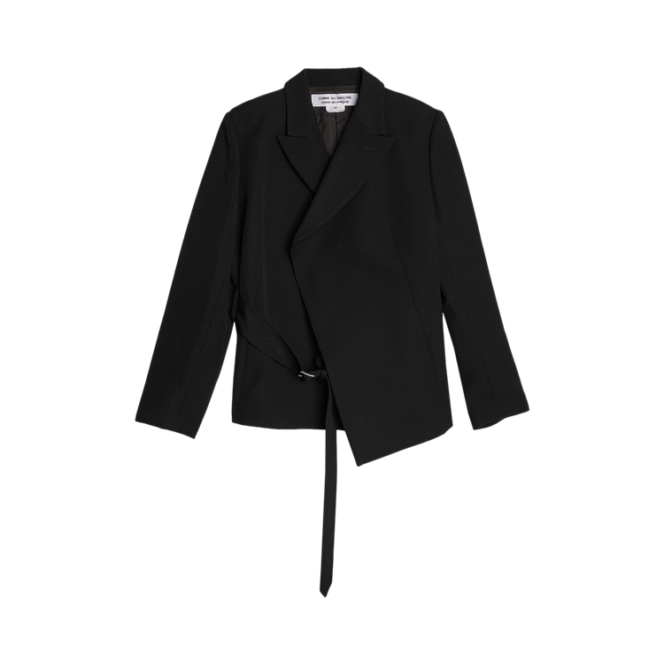 Comme des Garçons Thick Gabardine Belted Blazer "Black"