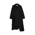 Comme des Garçons Thick Gabardine Belted Trench Coat "Black"
