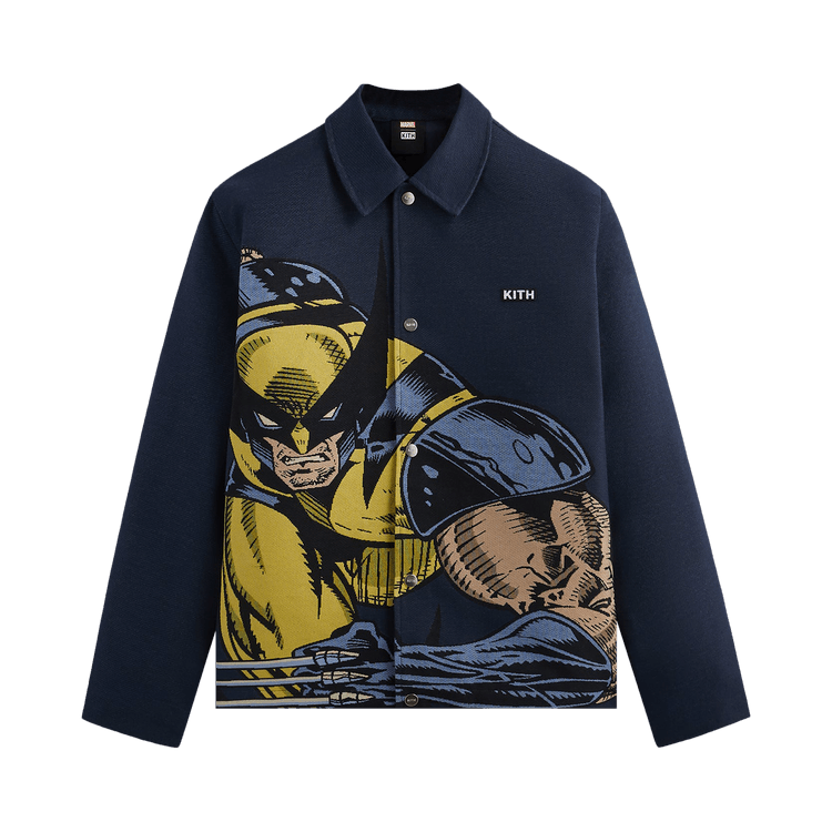 Kith For X-Men Wolverine Tapestry Coaches Jacket "Nocturnal"
