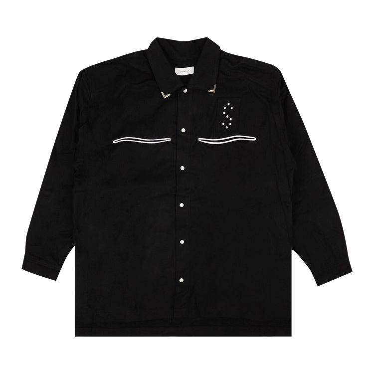 Saintwoods Star Flannel Shirt "Black"