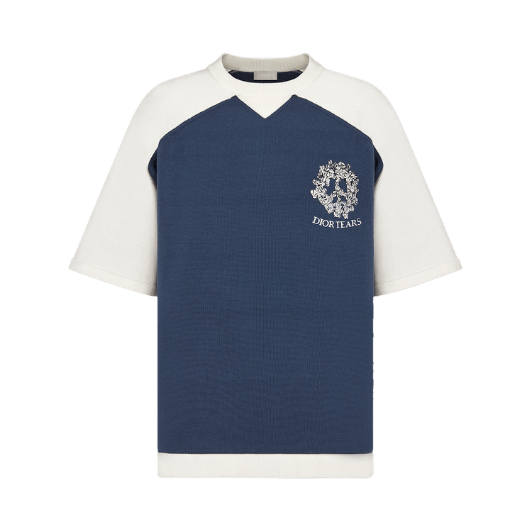 Dior x Denim Tears Short-Sleeved Sweater "Blue/White"