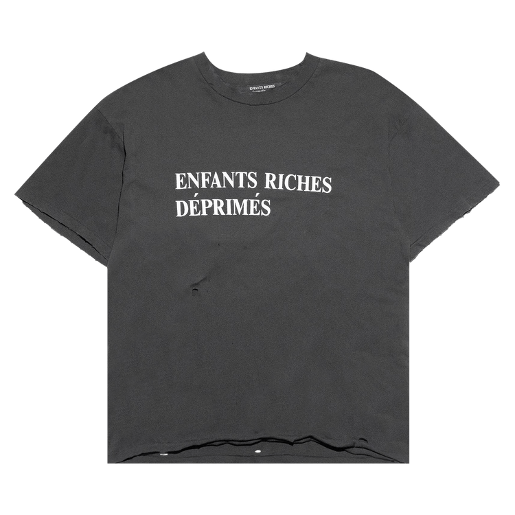 Enfants Riches Déprimés Classic Logo T-Shirt "Faded Black/White"