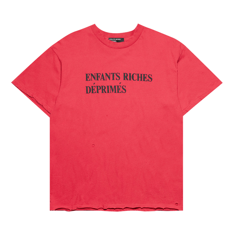 Enfants Riches Déprimés Classic Logo T-Shirt "Faded Scarlet/Black"