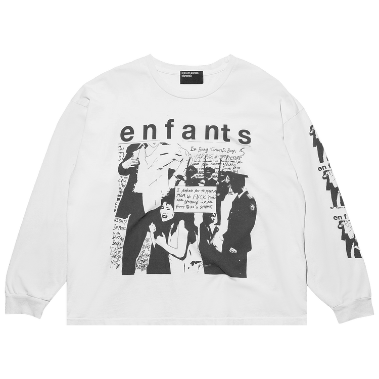 Enfants Riches Déprimés Neurosis Long-Sleeve T-Shirt "Faded Ivory/Black"