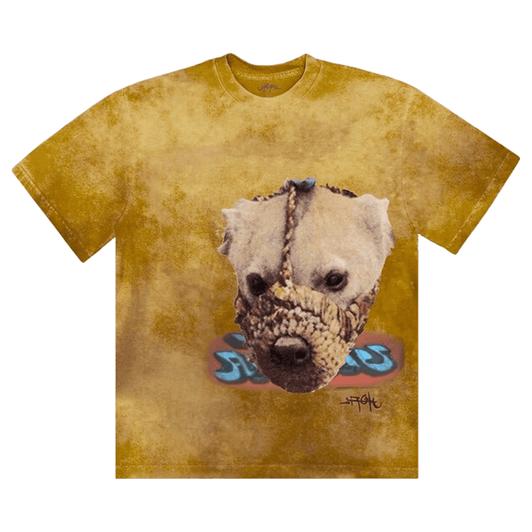 Cactus Jack by Travis Scott Siren Tie Dye Tee "Mustard"