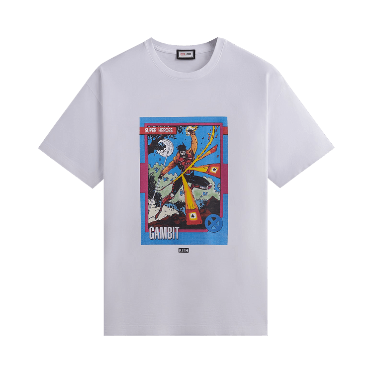 Kith For X-Men Gambit Card Vintage Tee "White"