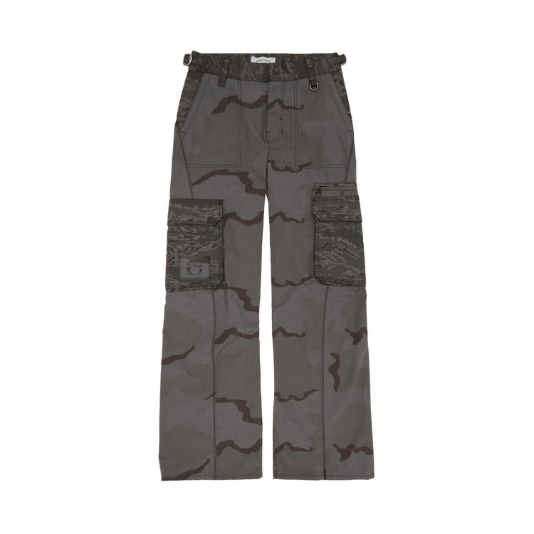 Marine Serre Regenerated Camo Cargo Pants "Dark Grey"