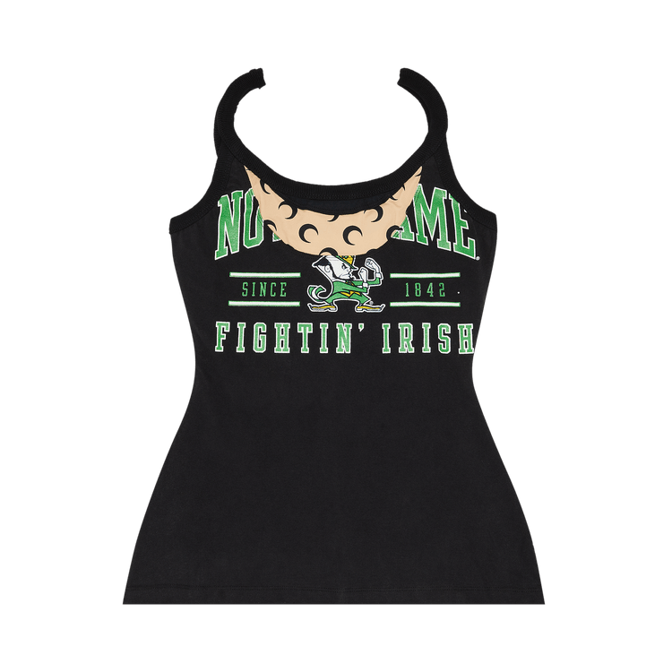Marine Serre Regenerated Graphic T-Shirt Tank Top "Black"