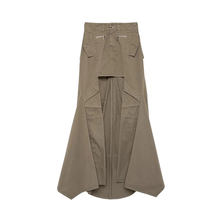 Coperni Paneled Cargo Maxi Skirt "Khaki"