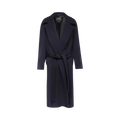Balenciaga Long Cashmere Coat "Navy Blue"