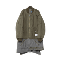 Maison Mihara Yasuhiro Bottom Layered Military Coat "Khaki"