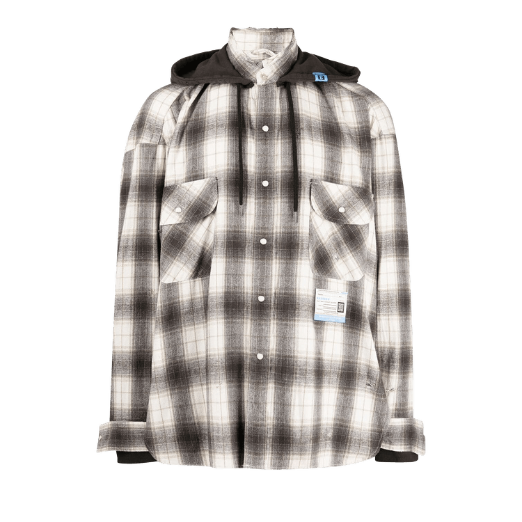 Maison Mihara Yasuhiro Hoodie Layered Shirts "White"