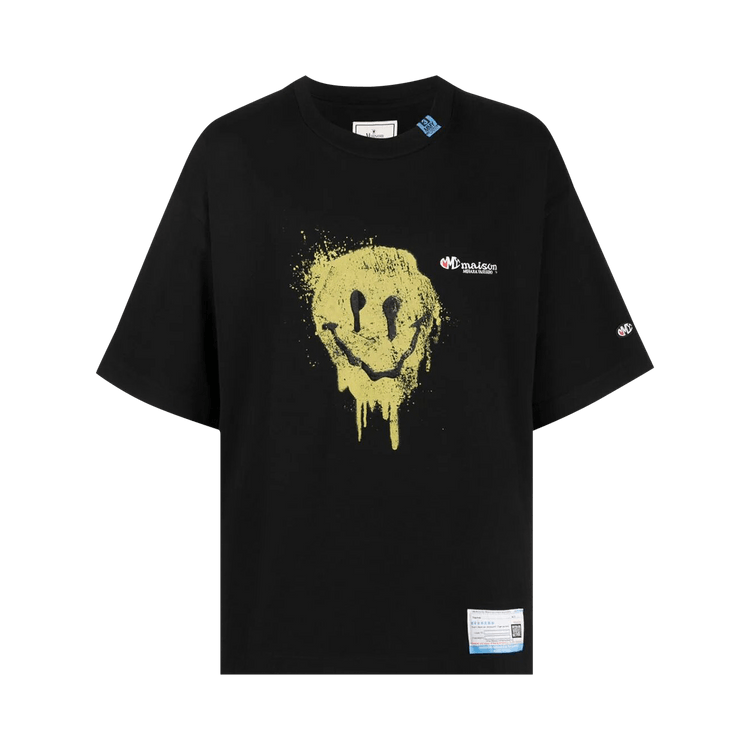Maison Mihara Yasuhiro Smily Face Printed T-Shirt "Black"