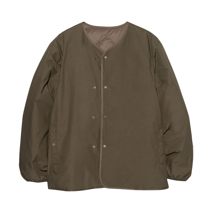 nanamica Reversible Down Cardigan "Khaki Beige"