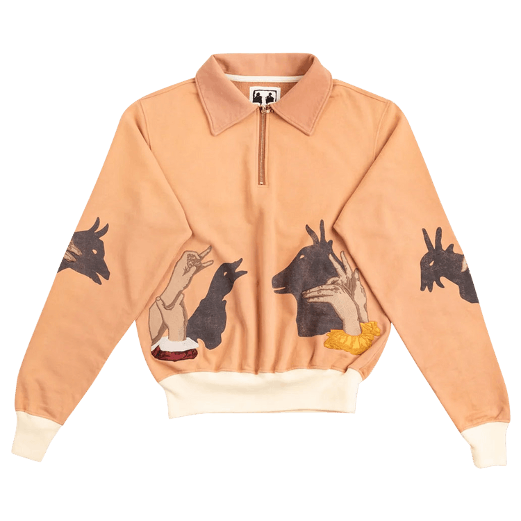 Samuel Zelig Shadow Puppet Quarter Zip "Vintage Eraser"