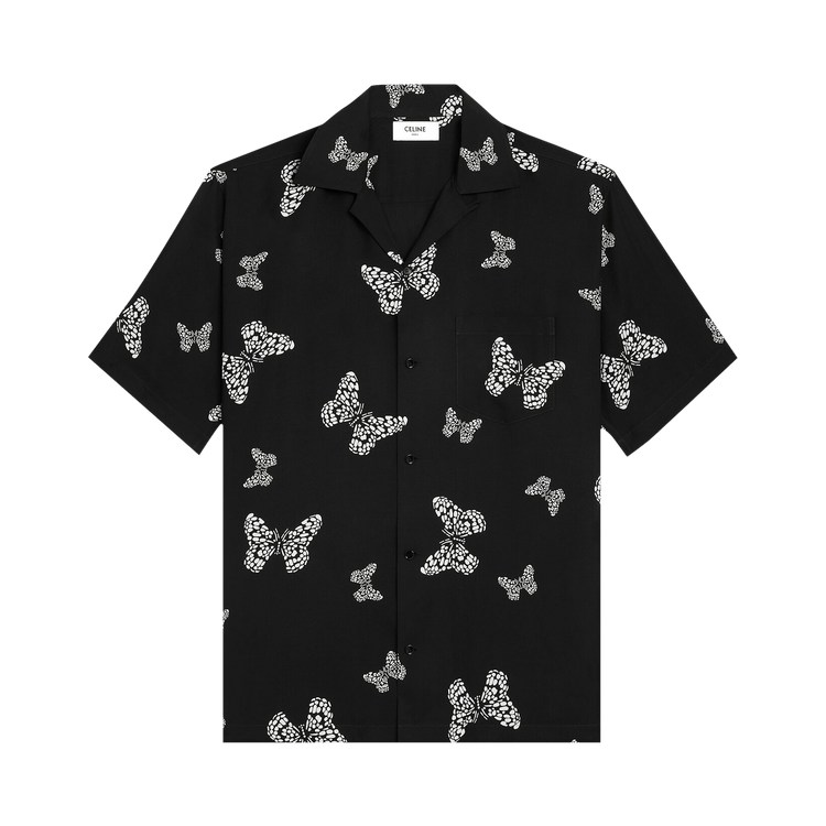 CELINE Hawaiian Shirt "Black/Cream"