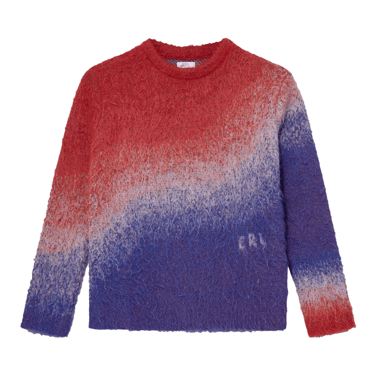ERL Degrade V Neck Sneater "Blue/Red/White"