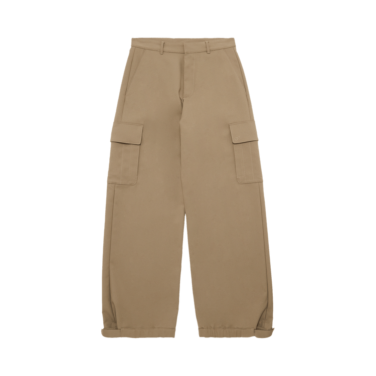 Off-White Emblem Drill Cargo Pant "Beige/Beige"
